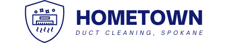 Hometown Duct Cleaning Spokane Logo Light